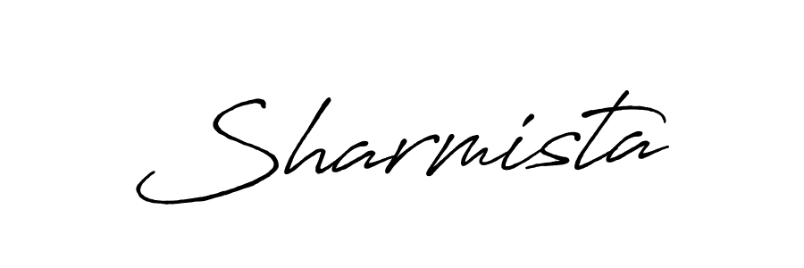 It looks lik you need a new signature style for name Sharmista. Design unique handwritten (Antro_Vectra_Bolder) signature with our free signature maker in just a few clicks. Sharmista signature style 7 images and pictures png