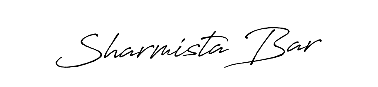 You should practise on your own different ways (Antro_Vectra_Bolder) to write your name (Sharmista Bar) in signature. don't let someone else do it for you. Sharmista Bar signature style 7 images and pictures png