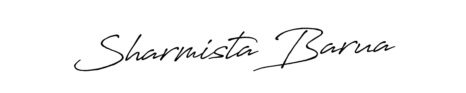Use a signature maker to create a handwritten signature online. With this signature software, you can design (Antro_Vectra_Bolder) your own signature for name Sharmista Barua. Sharmista Barua signature style 7 images and pictures png
