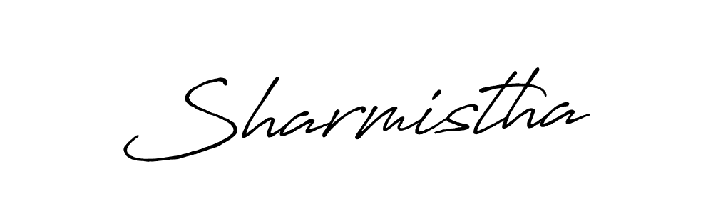 Sharmistha stylish signature style. Best Handwritten Sign (Antro_Vectra_Bolder) for my name. Handwritten Signature Collection Ideas for my name Sharmistha. Sharmistha signature style 7 images and pictures png