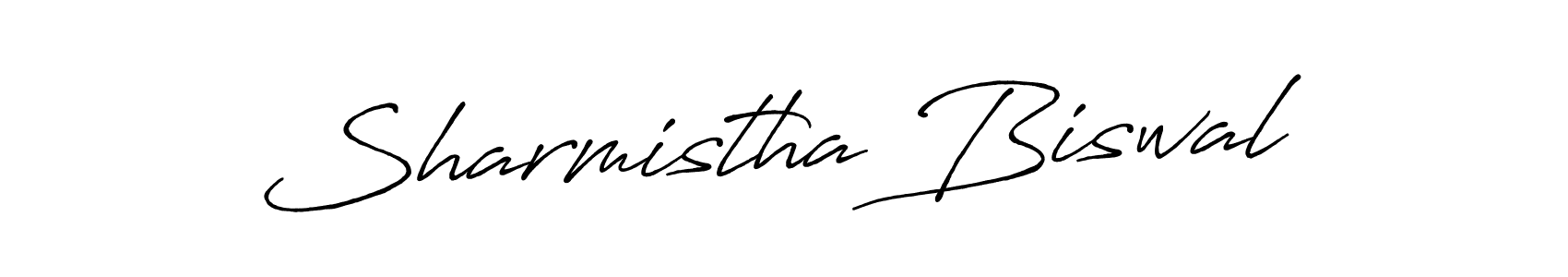 Sharmistha Biswal stylish signature style. Best Handwritten Sign (Antro_Vectra_Bolder) for my name. Handwritten Signature Collection Ideas for my name Sharmistha Biswal. Sharmistha Biswal signature style 7 images and pictures png