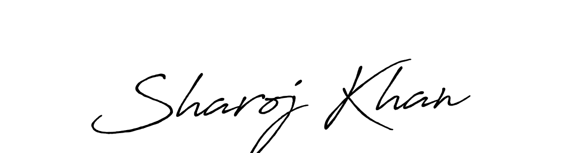 Create a beautiful signature design for name Sharoj Khan. With this signature (Antro_Vectra_Bolder) fonts, you can make a handwritten signature for free. Sharoj Khan signature style 7 images and pictures png