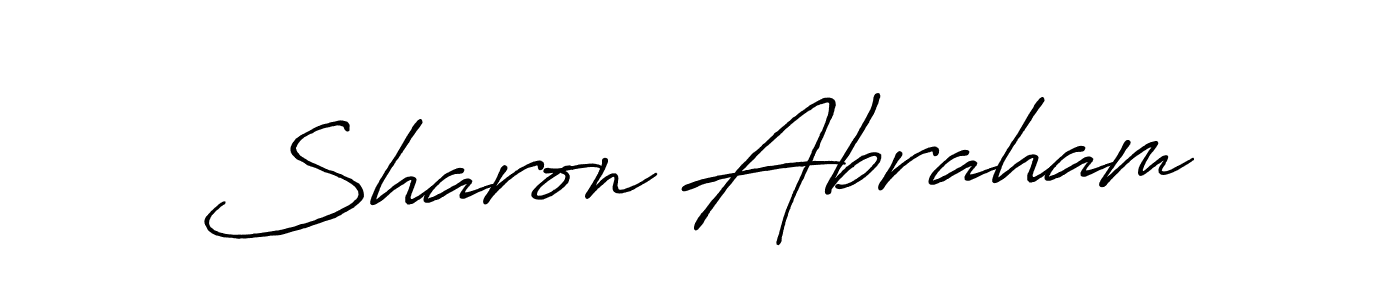 Create a beautiful signature design for name Sharon Abraham. With this signature (Antro_Vectra_Bolder) fonts, you can make a handwritten signature for free. Sharon Abraham signature style 7 images and pictures png