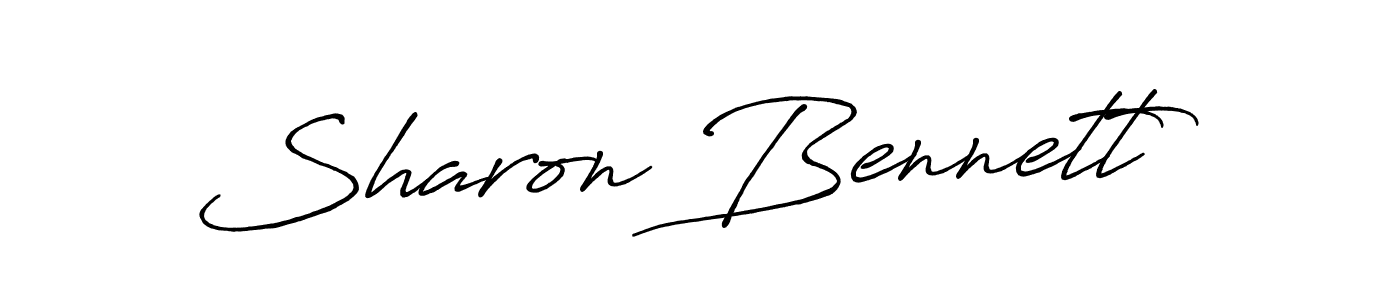 You should practise on your own different ways (Antro_Vectra_Bolder) to write your name (Sharon Bennett) in signature. don't let someone else do it for you. Sharon Bennett signature style 7 images and pictures png