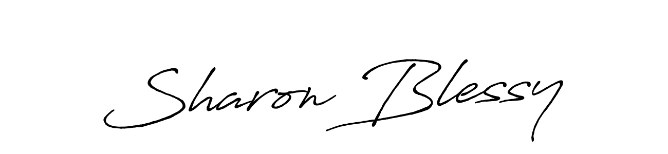 Antro_Vectra_Bolder is a professional signature style that is perfect for those who want to add a touch of class to their signature. It is also a great choice for those who want to make their signature more unique. Get Sharon Blessy name to fancy signature for free. Sharon Blessy signature style 7 images and pictures png
