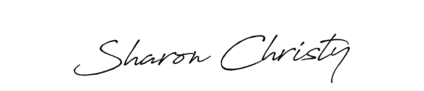 Also we have Sharon Christy name is the best signature style. Create professional handwritten signature collection using Antro_Vectra_Bolder autograph style. Sharon Christy signature style 7 images and pictures png