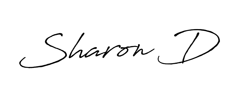 Create a beautiful signature design for name Sharon D. With this signature (Antro_Vectra_Bolder) fonts, you can make a handwritten signature for free. Sharon D signature style 7 images and pictures png