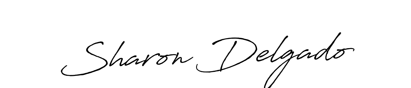 Make a beautiful signature design for name Sharon Delgado. With this signature (Antro_Vectra_Bolder) style, you can create a handwritten signature for free. Sharon Delgado signature style 7 images and pictures png