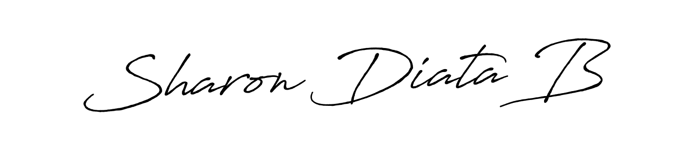 Also You can easily find your signature by using the search form. We will create Sharon Diata B name handwritten signature images for you free of cost using Antro_Vectra_Bolder sign style. Sharon Diata B signature style 7 images and pictures png