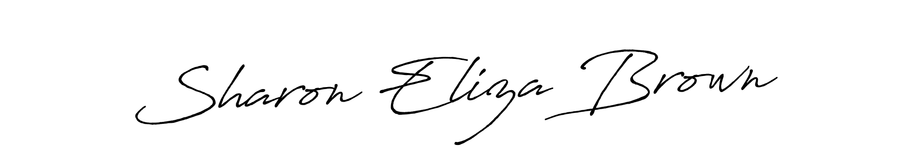 Also You can easily find your signature by using the search form. We will create Sharon Eliza Brown name handwritten signature images for you free of cost using Antro_Vectra_Bolder sign style. Sharon Eliza Brown signature style 7 images and pictures png