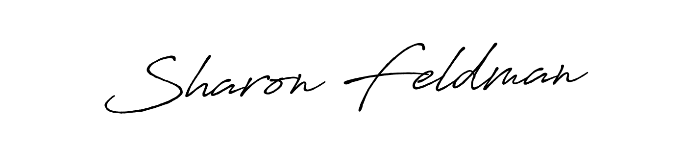 The best way (Antro_Vectra_Bolder) to make a short signature is to pick only two or three words in your name. The name Sharon Feldman include a total of six letters. For converting this name. Sharon Feldman signature style 7 images and pictures png