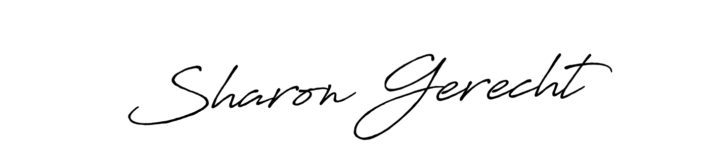 Once you've used our free online signature maker to create your best signature Antro_Vectra_Bolder style, it's time to enjoy all of the benefits that Sharon Gerecht name signing documents. Sharon Gerecht signature style 7 images and pictures png