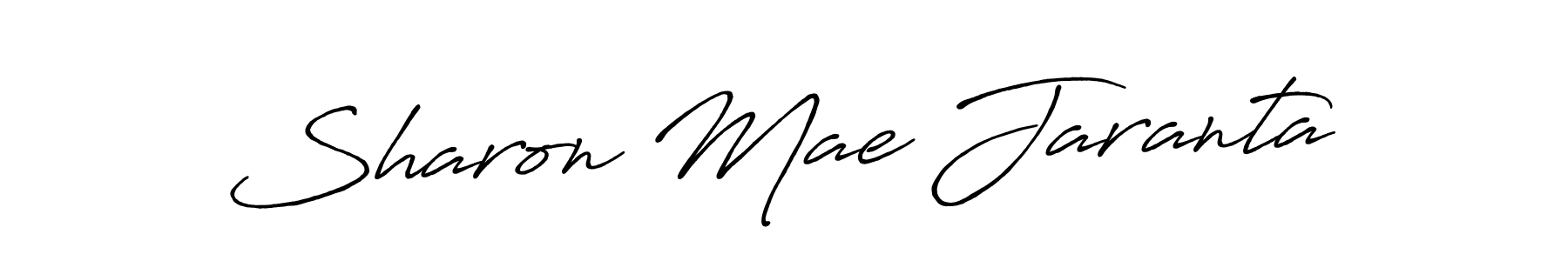 Create a beautiful signature design for name Sharon Mae Jaranta. With this signature (Antro_Vectra_Bolder) fonts, you can make a handwritten signature for free. Sharon Mae Jaranta signature style 7 images and pictures png