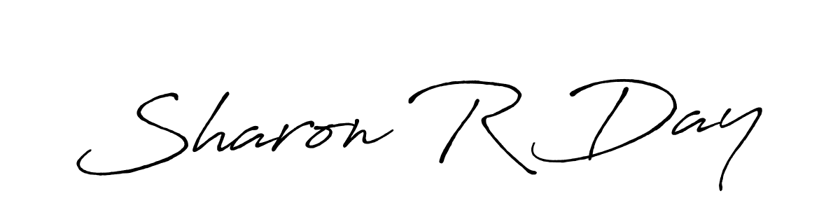 Sharon R Day stylish signature style. Best Handwritten Sign (Antro_Vectra_Bolder) for my name. Handwritten Signature Collection Ideas for my name Sharon R Day. Sharon R Day signature style 7 images and pictures png