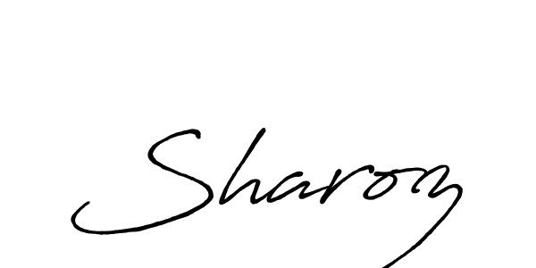 Design your own signature with our free online signature maker. With this signature software, you can create a handwritten (Antro_Vectra_Bolder) signature for name Sharoz. Sharoz signature style 7 images and pictures png