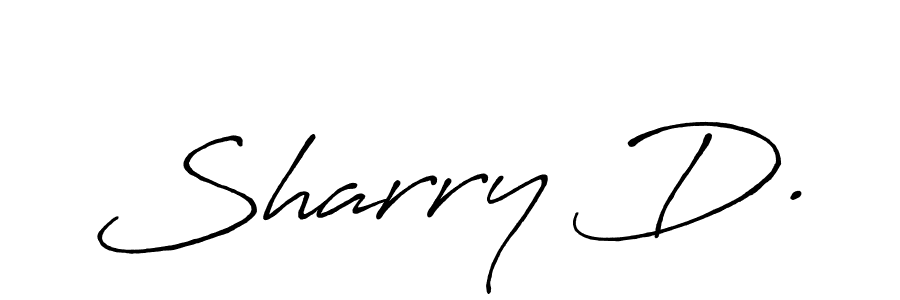 Design your own signature with our free online signature maker. With this signature software, you can create a handwritten (Antro_Vectra_Bolder) signature for name Sharry D.. Sharry D. signature style 7 images and pictures png