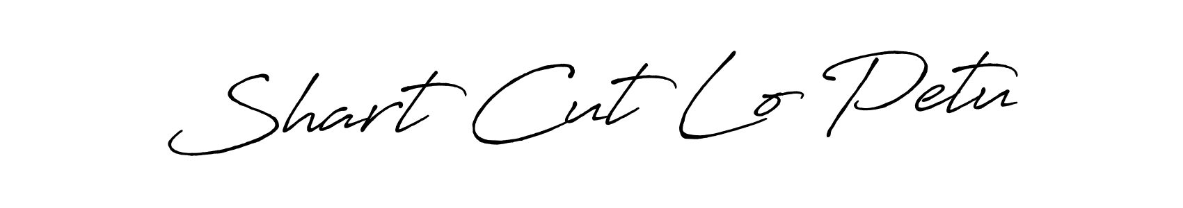How to make Shart Cut Lo Petu signature? Antro_Vectra_Bolder is a professional autograph style. Create handwritten signature for Shart Cut Lo Petu name. Shart Cut Lo Petu signature style 7 images and pictures png