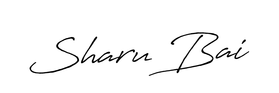 The best way (Antro_Vectra_Bolder) to make a short signature is to pick only two or three words in your name. The name Sharu Bai include a total of six letters. For converting this name. Sharu Bai signature style 7 images and pictures png