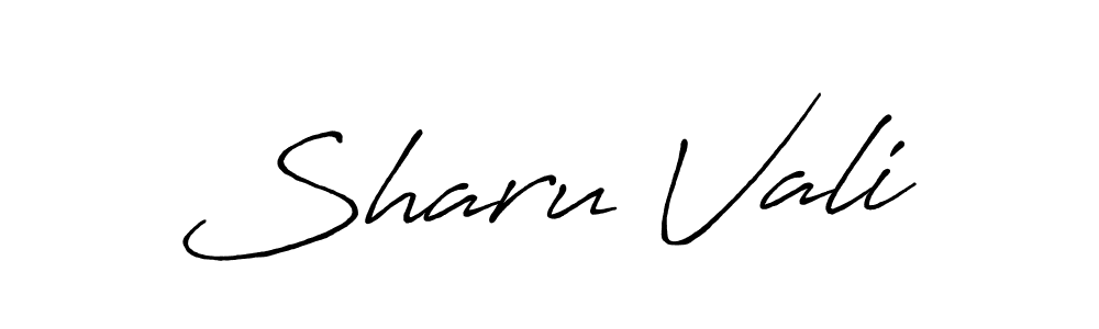Also we have Sharu Vali name is the best signature style. Create professional handwritten signature collection using Antro_Vectra_Bolder autograph style. Sharu Vali signature style 7 images and pictures png
