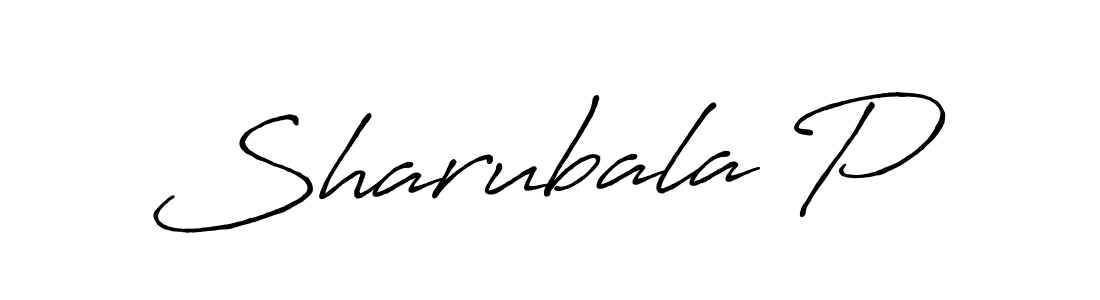 Also You can easily find your signature by using the search form. We will create Sharubala P name handwritten signature images for you free of cost using Antro_Vectra_Bolder sign style. Sharubala P signature style 7 images and pictures png