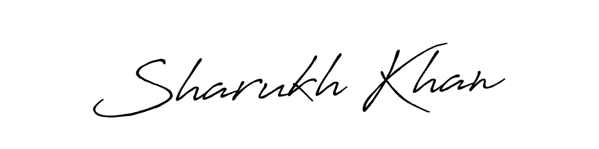 Use a signature maker to create a handwritten signature online. With this signature software, you can design (Antro_Vectra_Bolder) your own signature for name Sharukh Khan. Sharukh Khan signature style 7 images and pictures png