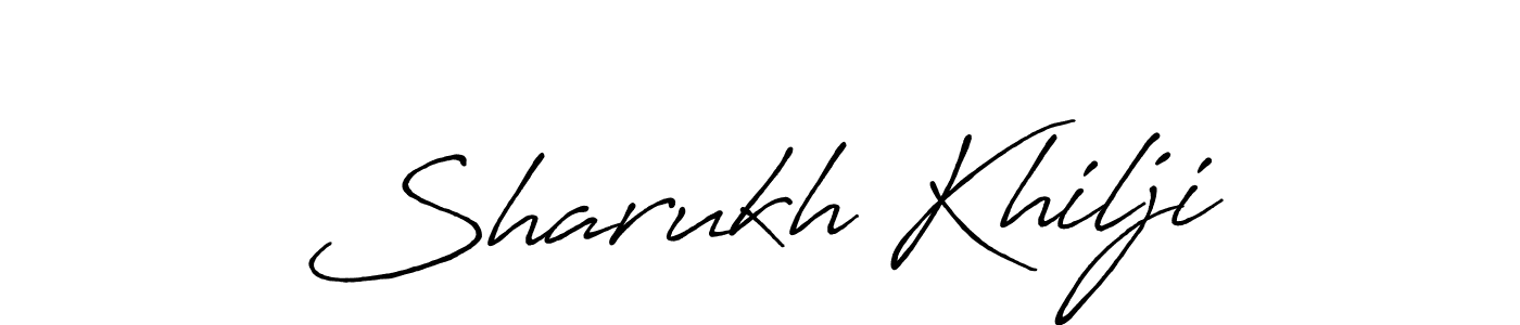 How to Draw Sharukh Khilji signature style? Antro_Vectra_Bolder is a latest design signature styles for name Sharukh Khilji. Sharukh Khilji signature style 7 images and pictures png
