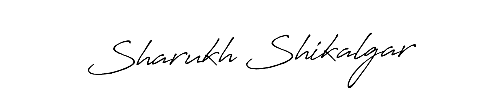 Also we have Sharukh Shikalgar name is the best signature style. Create professional handwritten signature collection using Antro_Vectra_Bolder autograph style. Sharukh Shikalgar signature style 7 images and pictures png