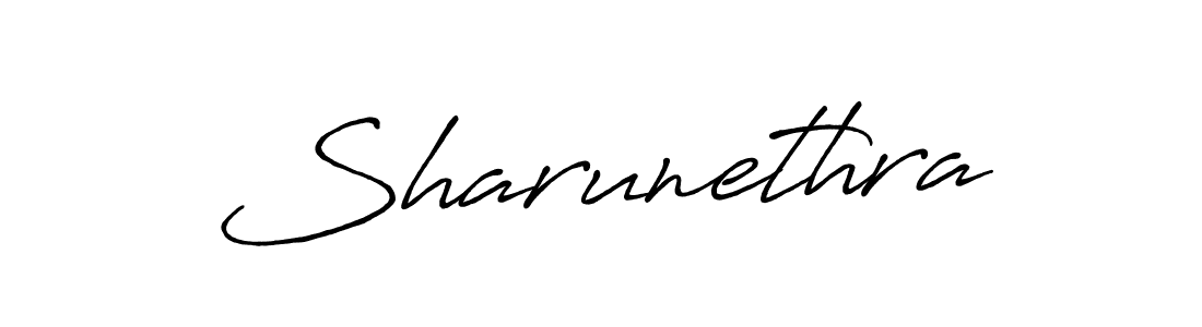 Design your own signature with our free online signature maker. With this signature software, you can create a handwritten (Antro_Vectra_Bolder) signature for name Sharunethra. Sharunethra signature style 7 images and pictures png