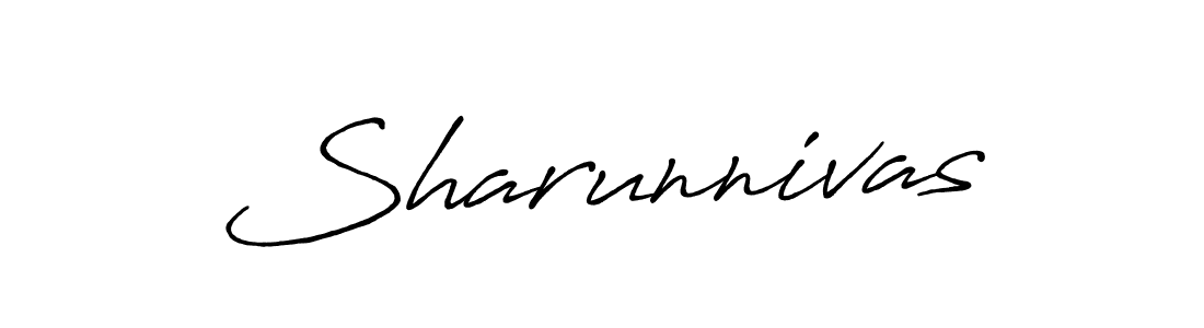 if you are searching for the best signature style for your name Sharunnivas. so please give up your signature search. here we have designed multiple signature styles  using Antro_Vectra_Bolder. Sharunnivas signature style 7 images and pictures png