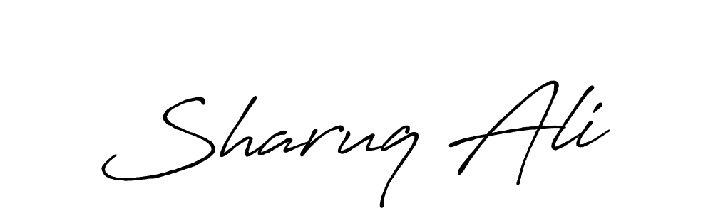Sharuq Ali stylish signature style. Best Handwritten Sign (Antro_Vectra_Bolder) for my name. Handwritten Signature Collection Ideas for my name Sharuq Ali. Sharuq Ali signature style 7 images and pictures png