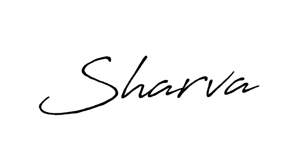 How to make Sharva name signature. Use Antro_Vectra_Bolder style for creating short signs online. This is the latest handwritten sign. Sharva signature style 7 images and pictures png