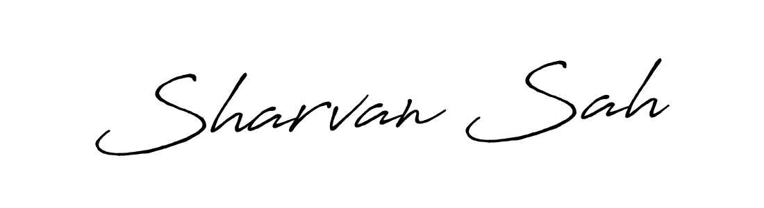 The best way (Antro_Vectra_Bolder) to make a short signature is to pick only two or three words in your name. The name Sharvan Sah include a total of six letters. For converting this name. Sharvan Sah signature style 7 images and pictures png