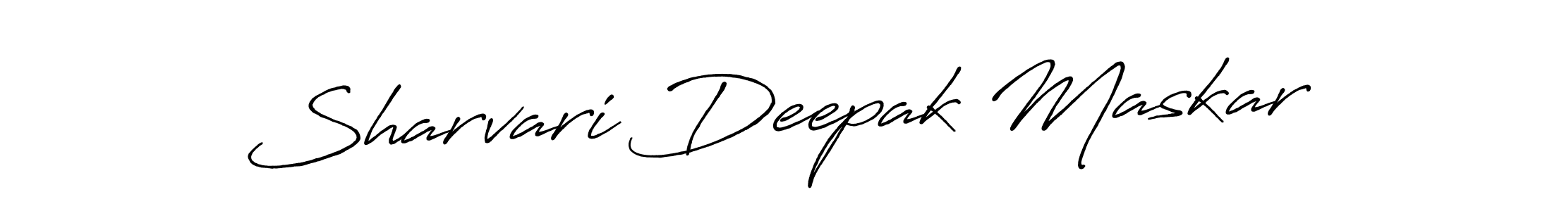 Make a short Sharvari Deepak Maskar signature style. Manage your documents anywhere anytime using Antro_Vectra_Bolder. Create and add eSignatures, submit forms, share and send files easily. Sharvari Deepak Maskar signature style 7 images and pictures png