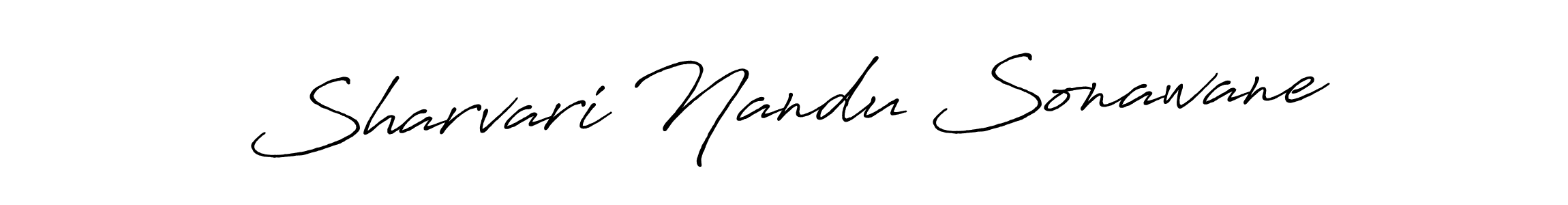 Make a beautiful signature design for name Sharvari Nandu Sonawane. With this signature (Antro_Vectra_Bolder) style, you can create a handwritten signature for free. Sharvari Nandu Sonawane signature style 7 images and pictures png
