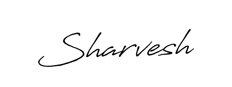 How to make Sharvesh signature? Antro_Vectra_Bolder is a professional autograph style. Create handwritten signature for Sharvesh name. Sharvesh signature style 7 images and pictures png