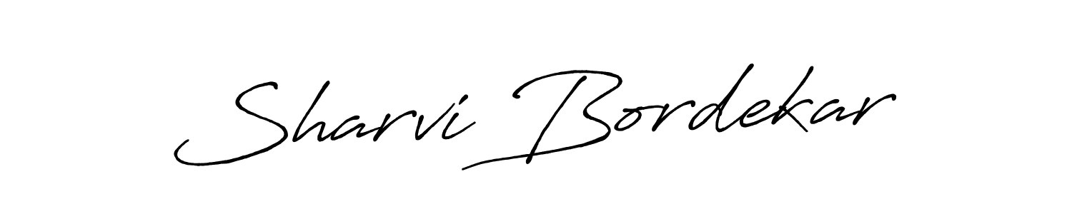 Sharvi Bordekar stylish signature style. Best Handwritten Sign (Antro_Vectra_Bolder) for my name. Handwritten Signature Collection Ideas for my name Sharvi Bordekar. Sharvi Bordekar signature style 7 images and pictures png