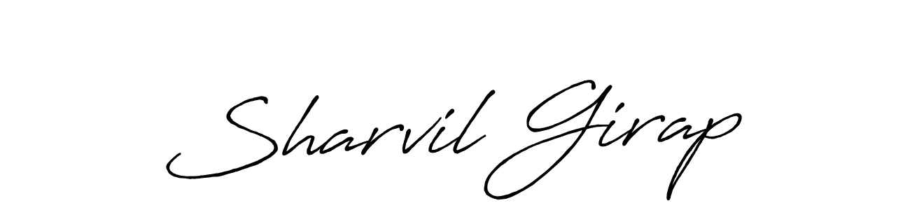 How to Draw Sharvil Girap signature style? Antro_Vectra_Bolder is a latest design signature styles for name Sharvil Girap. Sharvil Girap signature style 7 images and pictures png