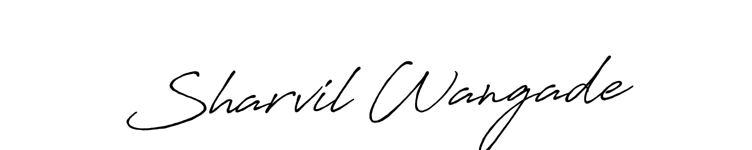 How to Draw Sharvil Wangade signature style? Antro_Vectra_Bolder is a latest design signature styles for name Sharvil Wangade. Sharvil Wangade signature style 7 images and pictures png
