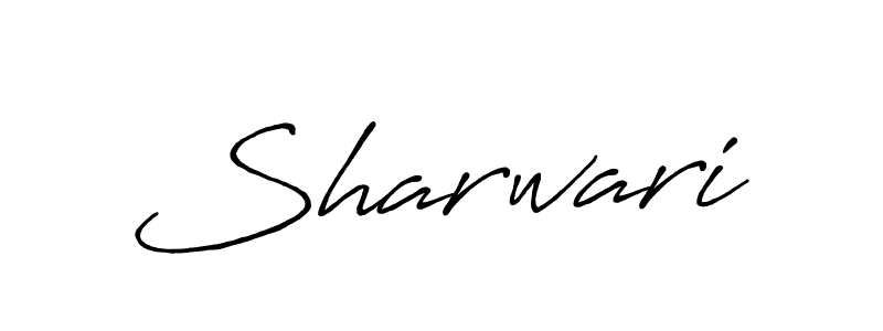 Use a signature maker to create a handwritten signature online. With this signature software, you can design (Antro_Vectra_Bolder) your own signature for name Sharwari. Sharwari signature style 7 images and pictures png