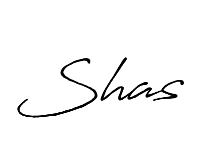 Shas stylish signature style. Best Handwritten Sign (Antro_Vectra_Bolder) for my name. Handwritten Signature Collection Ideas for my name Shas. Shas signature style 7 images and pictures png