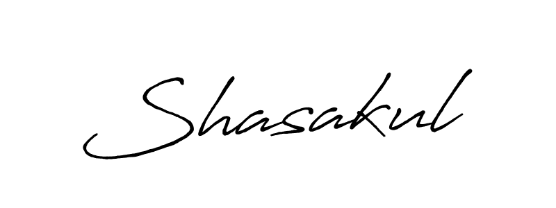 Shasakul stylish signature style. Best Handwritten Sign (Antro_Vectra_Bolder) for my name. Handwritten Signature Collection Ideas for my name Shasakul. Shasakul signature style 7 images and pictures png