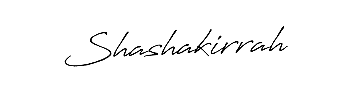 How to make Shashakirrah name signature. Use Antro_Vectra_Bolder style for creating short signs online. This is the latest handwritten sign. Shashakirrah signature style 7 images and pictures png