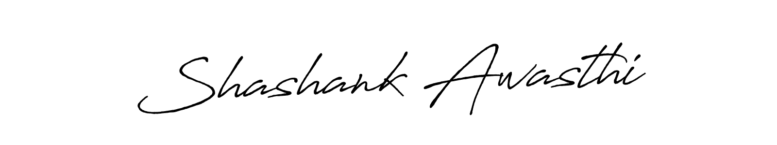 The best way (Antro_Vectra_Bolder) to make a short signature is to pick only two or three words in your name. The name Shashank Awasthi include a total of six letters. For converting this name. Shashank Awasthi signature style 7 images and pictures png