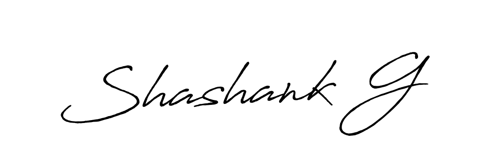 Also we have Shashank G name is the best signature style. Create professional handwritten signature collection using Antro_Vectra_Bolder autograph style. Shashank G signature style 7 images and pictures png