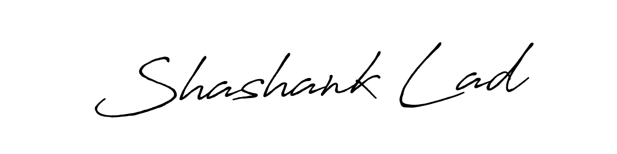 Make a beautiful signature design for name Shashank Lad. With this signature (Antro_Vectra_Bolder) style, you can create a handwritten signature for free. Shashank Lad signature style 7 images and pictures png