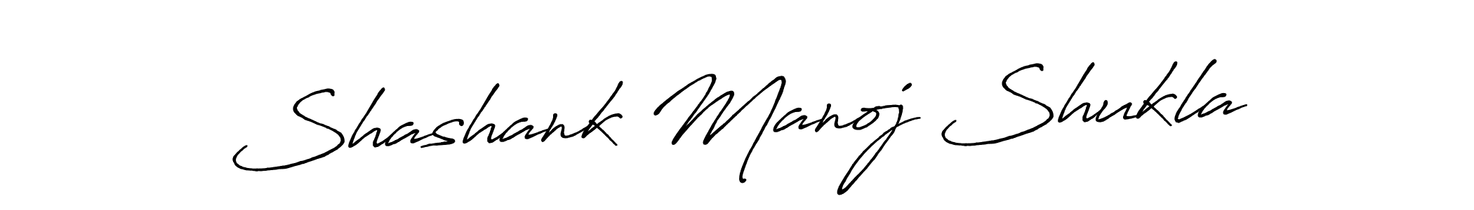 Antro_Vectra_Bolder is a professional signature style that is perfect for those who want to add a touch of class to their signature. It is also a great choice for those who want to make their signature more unique. Get Shashank Manoj Shukla name to fancy signature for free. Shashank Manoj Shukla signature style 7 images and pictures png