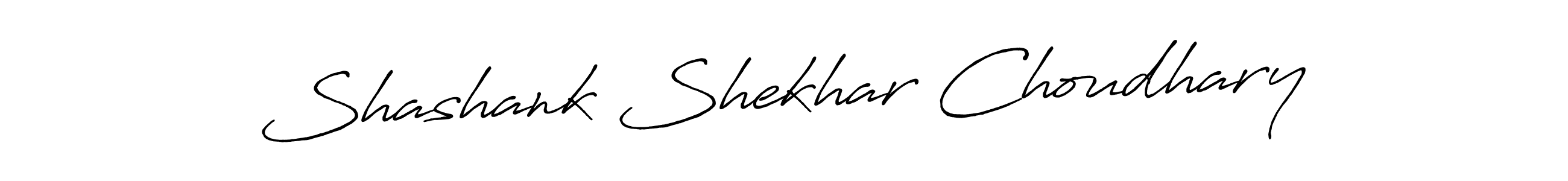 The best way (Antro_Vectra_Bolder) to make a short signature is to pick only two or three words in your name. The name Shashank Shekhar Choudhary include a total of six letters. For converting this name. Shashank Shekhar Choudhary signature style 7 images and pictures png