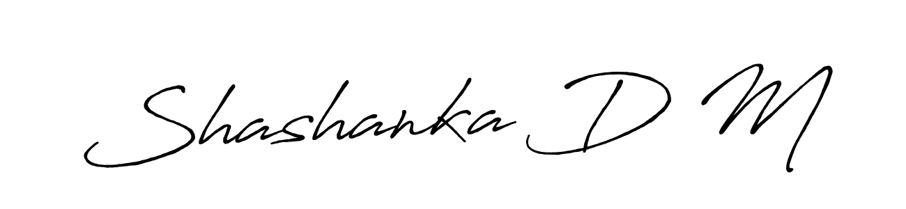 Antro_Vectra_Bolder is a professional signature style that is perfect for those who want to add a touch of class to their signature. It is also a great choice for those who want to make their signature more unique. Get Shashanka D M name to fancy signature for free. Shashanka D M signature style 7 images and pictures png