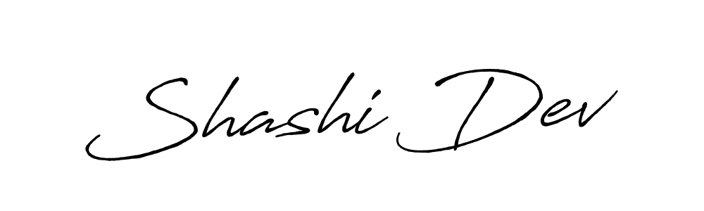 Make a beautiful signature design for name Shashi Dev. With this signature (Antro_Vectra_Bolder) style, you can create a handwritten signature for free. Shashi Dev signature style 7 images and pictures png