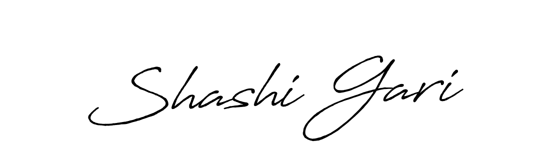 How to make Shashi Gari name signature. Use Antro_Vectra_Bolder style for creating short signs online. This is the latest handwritten sign. Shashi Gari signature style 7 images and pictures png